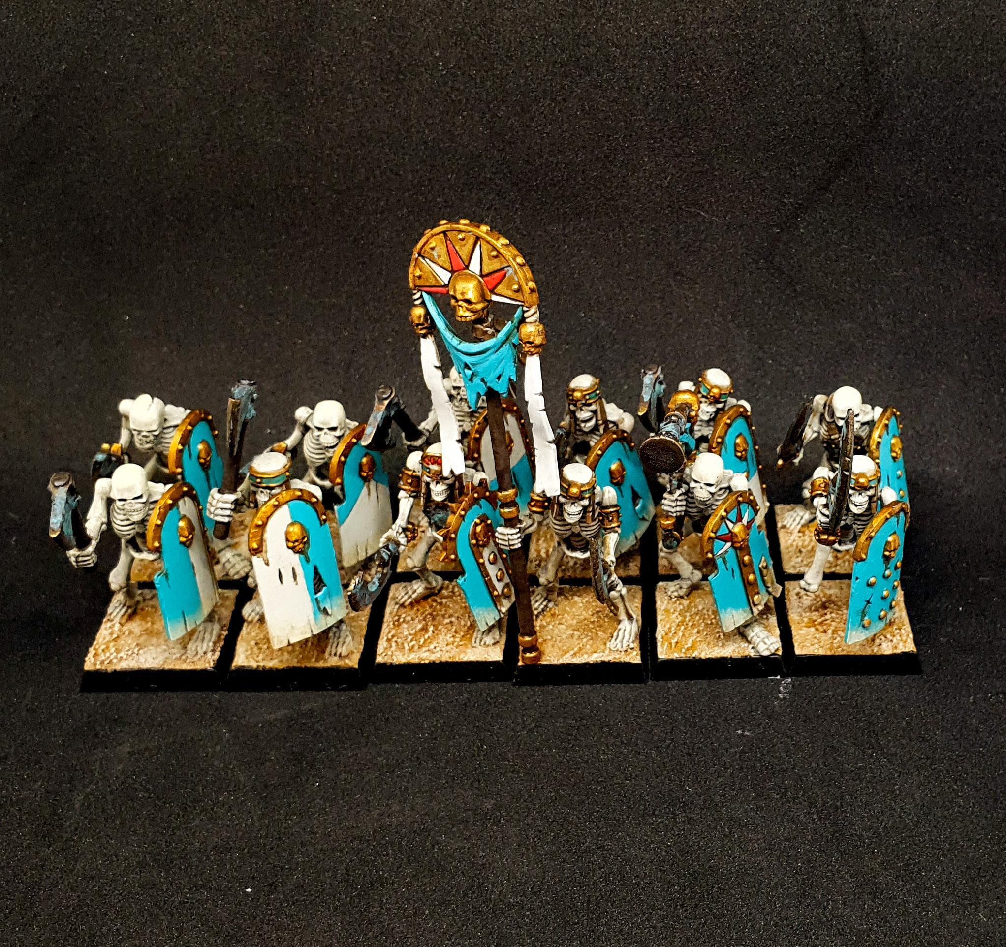 Commission miniature Pro Painted - Skeleton Chariots, Khemri
